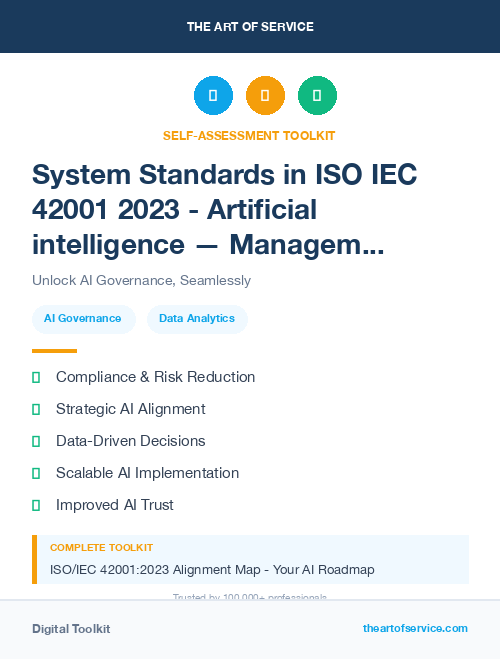 System Standards in ISO IEC 42001 2023 - Artificial intelligence — Management system v1 Dataset