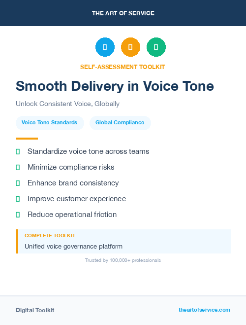 Smooth Delivery in Voice Tone