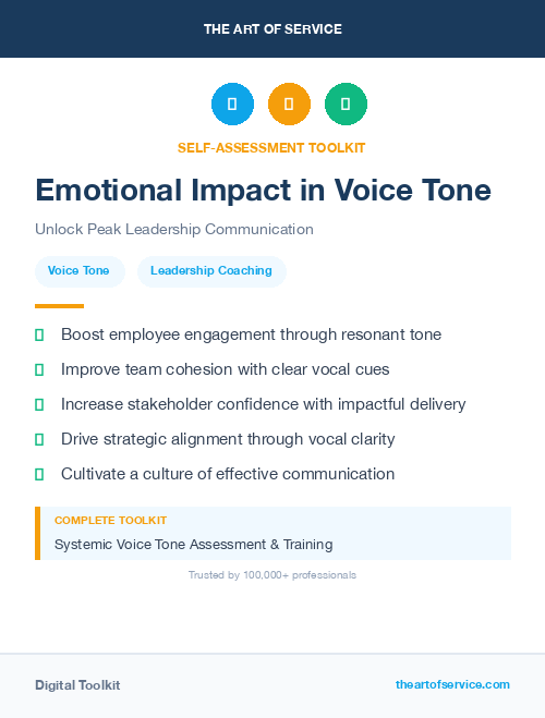 Emotional Impact in Voice Tone
