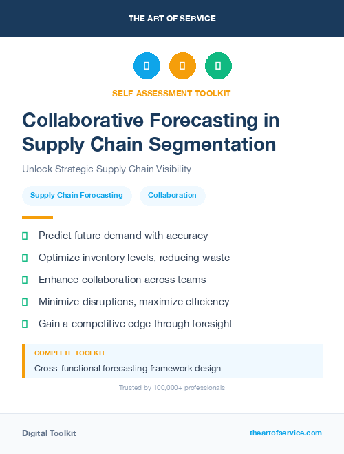 Collaborative Forecasting in Supply Chain Segmentation