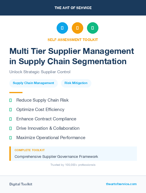 Multi Tier Supplier Management in Supply Chain Segmentation