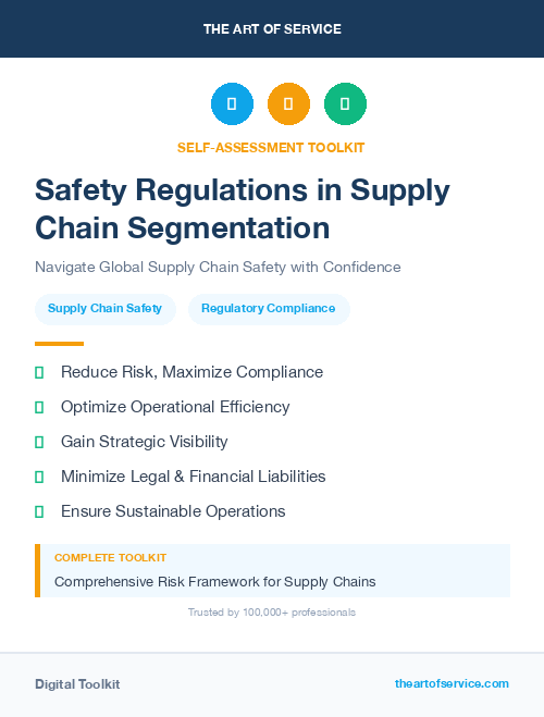 Safety Regulations in Supply Chain Segmentation