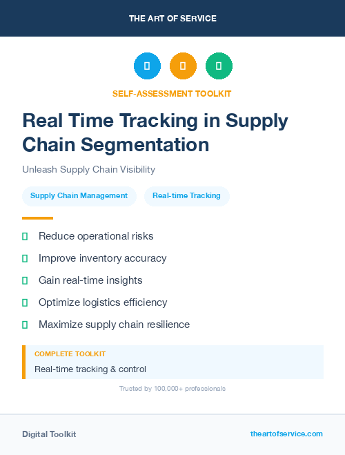 Real Time Tracking in Supply Chain Segmentation