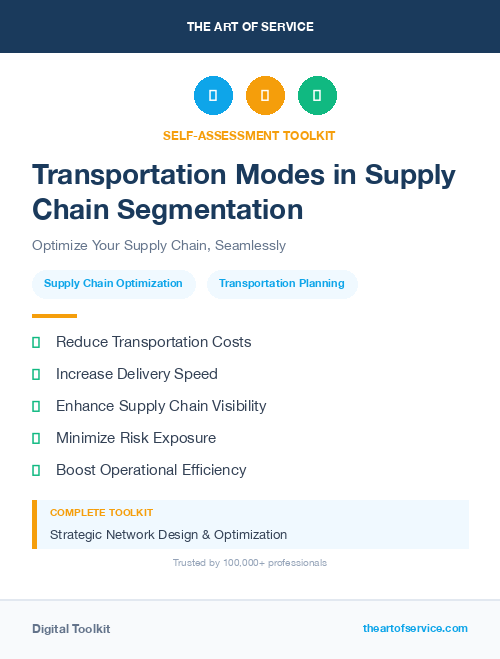 Transportation Modes in Supply Chain Segmentation