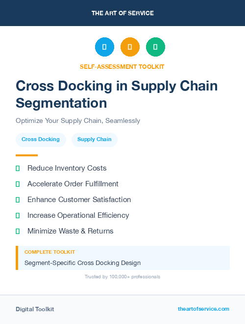 Cross Docking in Supply Chain Segmentation