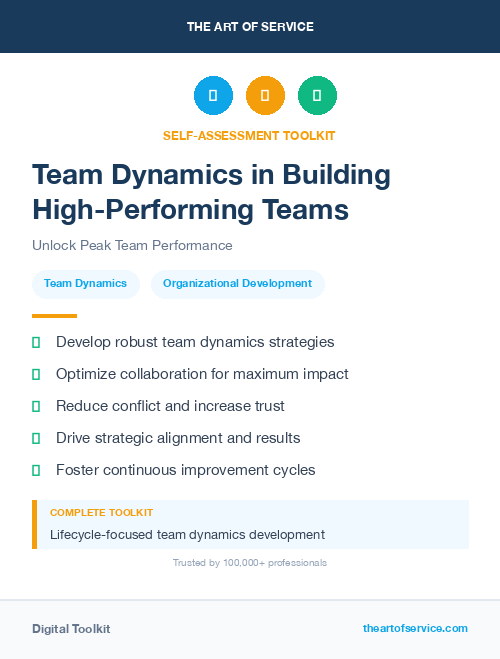 Team Dynamics in Building High-Performing Teams