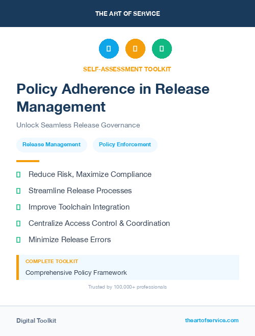 Policy Adherence in Release Management