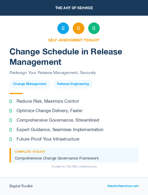 Change Schedule in Release Management