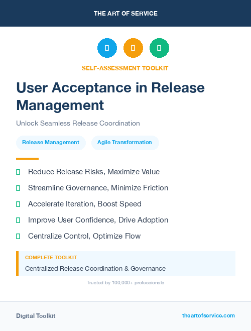 User Acceptance in Release Management