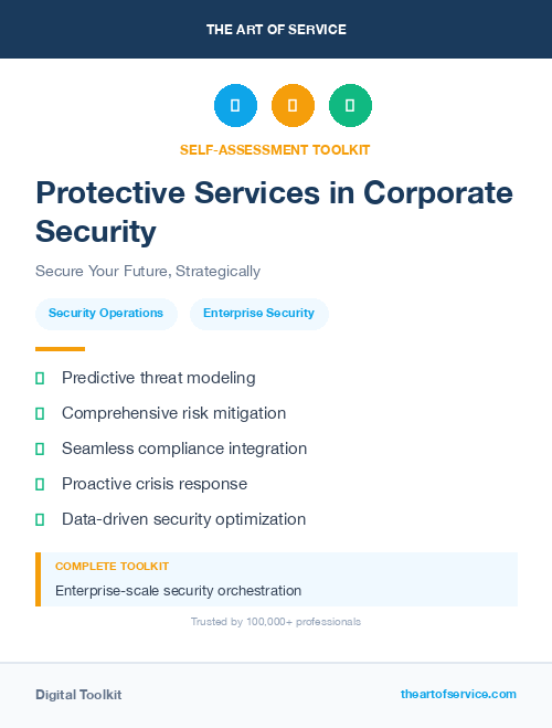 Protective Services in Corporate Security