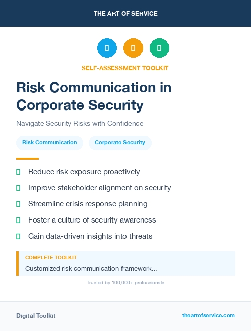 Risk Communication in Corporate Security