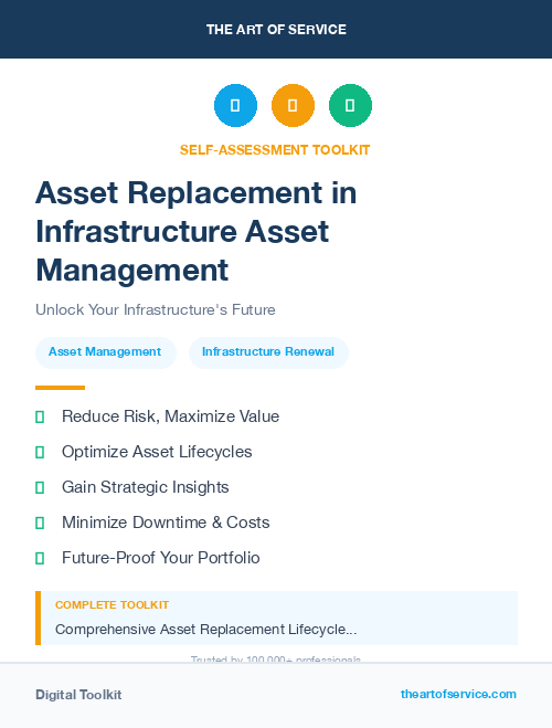 Asset Replacement in Infrastructure Asset Management