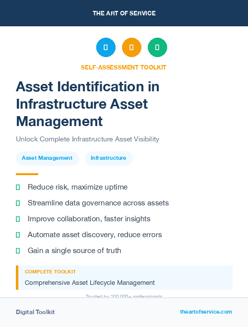 Asset Identification in Infrastructure Asset Management