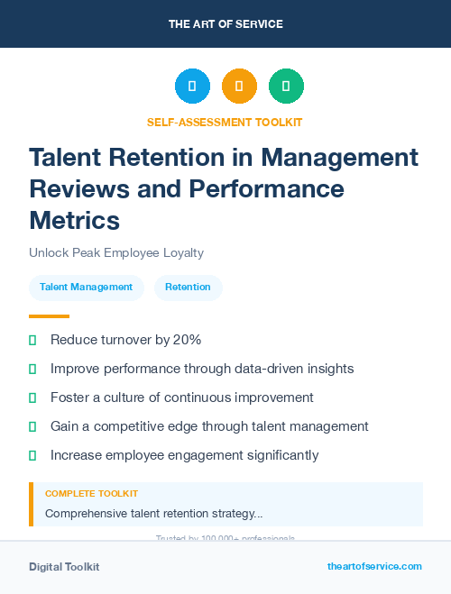 Talent Retention in Management Reviews and Performance Metrics