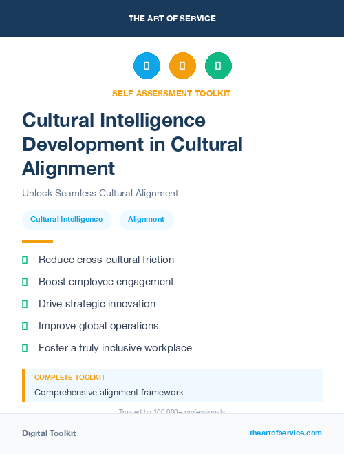 Cultural Intelligence Development in Cultural Alignment