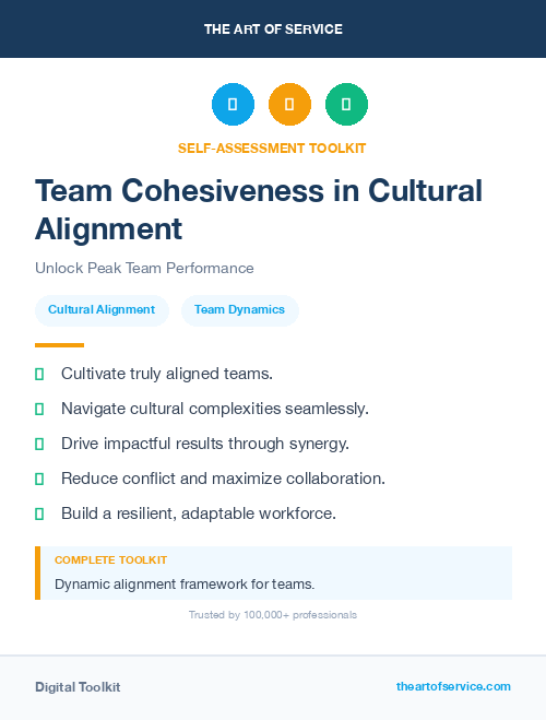 Team Cohesiveness in Cultural Alignment