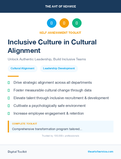 Inclusive Culture in Cultural Alignment
