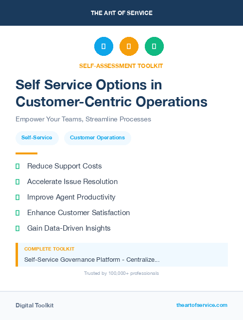 Self Service Options in Customer-Centric Operations