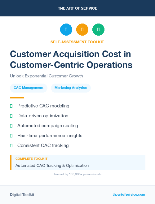 Customer Acquisition Cost in Customer-Centric Operations