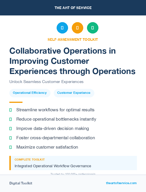 Collaborative Operations in Improving Customer Experiences through Operations