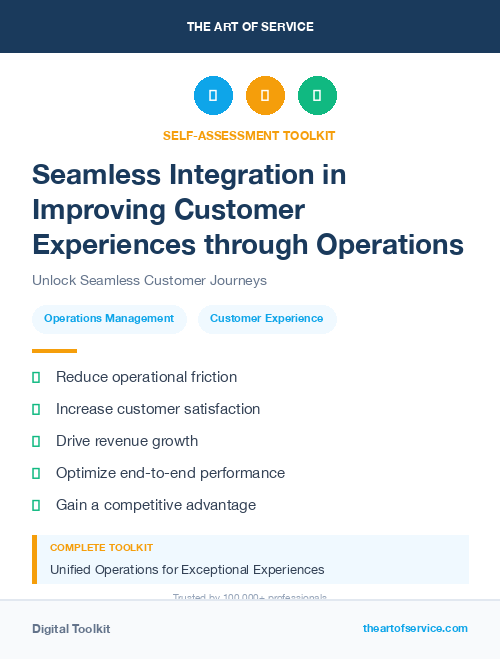 Seamless Integration in Improving Customer Experiences through Operations