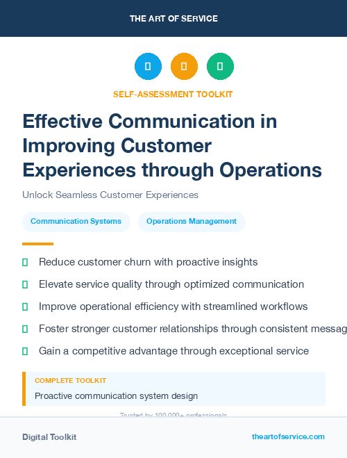 Effective Communication in Improving Customer Experiences through Operations