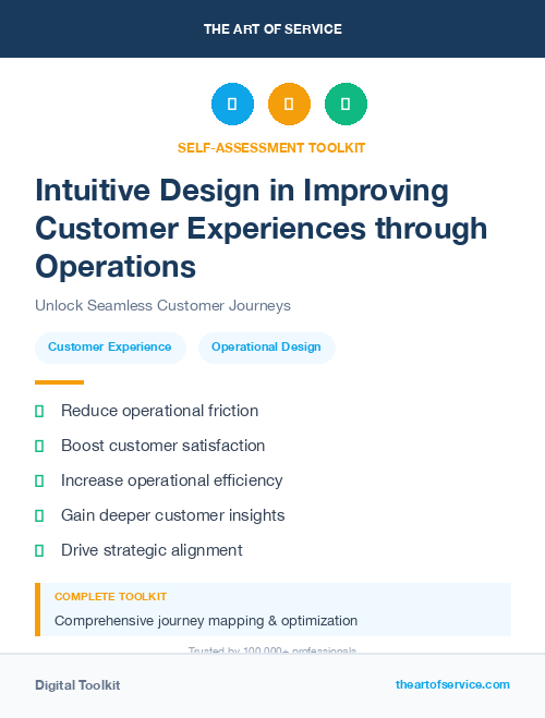 Intuitive Design in Improving Customer Experiences through Operations