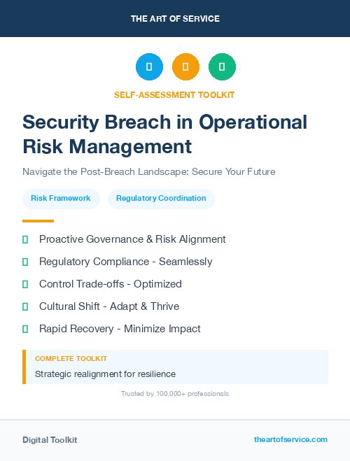 Security Breach in Operational Risk Management