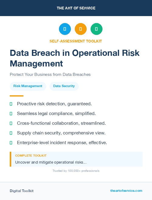 Data Breach in Operational Risk Management