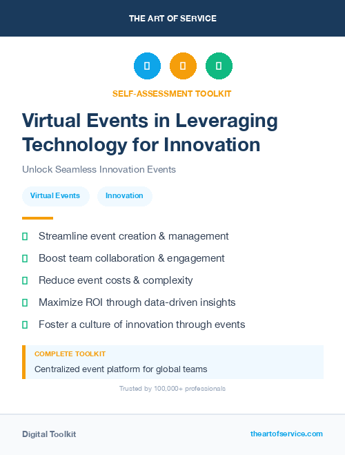 Virtual Events in Leveraging Technology for Innovation