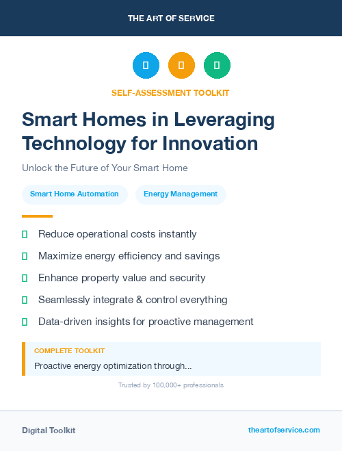 Smart Homes in Leveraging Technology for Innovation