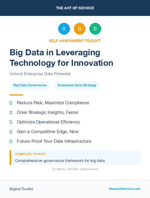 Big Data in Leveraging Technology for Innovation