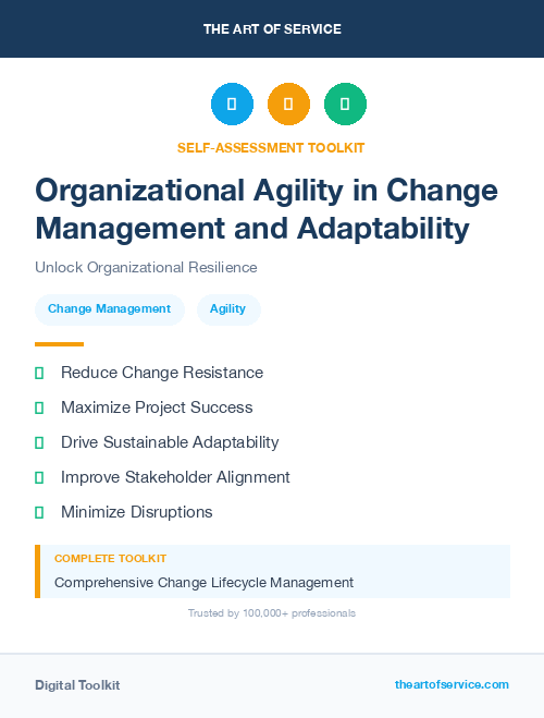 Organizational Agility in Change Management and Adaptability