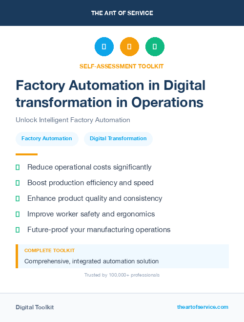 Factory Automation in Digital transformation in Operations
