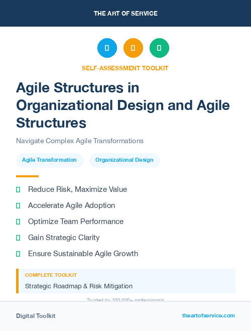 Agile Structures in Organizational Design and Agile Structures