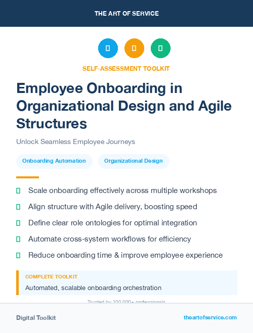 Employee Onboarding in Organizational Design and Agile Structures