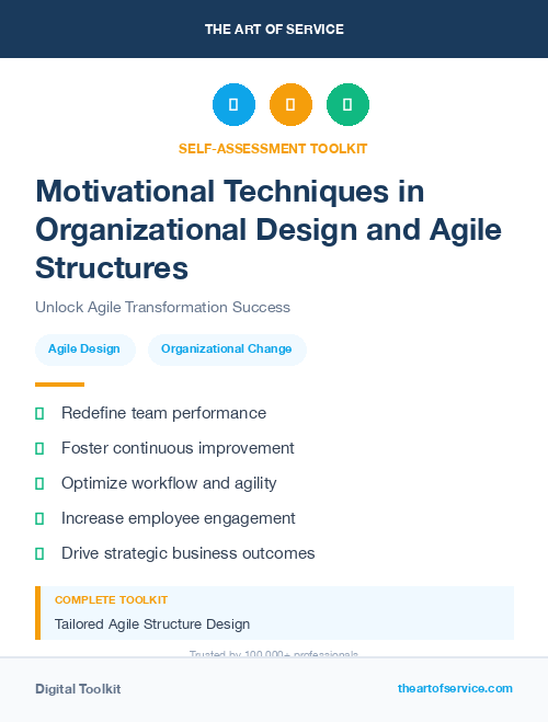 Motivational Techniques in Organizational Design and Agile Structures