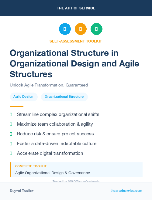 Organizational Structure in Organizational Design and Agile Structures
