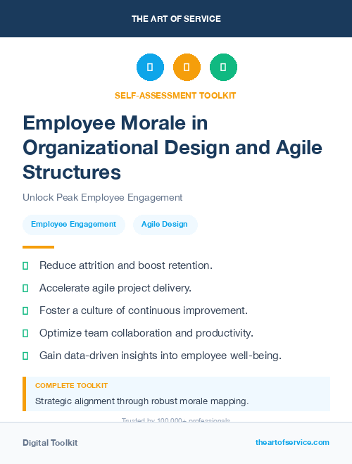 Employee Morale in Organizational Design and Agile Structures