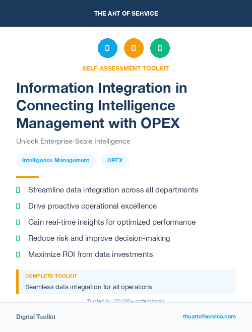 Information Integration in Connecting Intelligence Management with OPEX