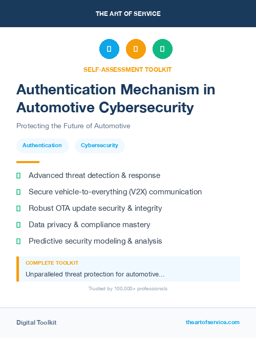 Authentication Mechanism in Automotive Cybersecurity