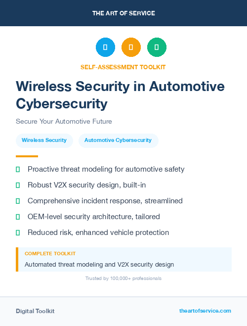 Wireless Security in Automotive Cybersecurity