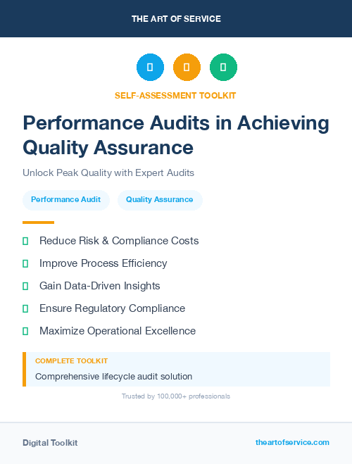 Performance Audits in Achieving Quality Assurance
