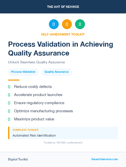 Process Validation in Achieving Quality Assurance