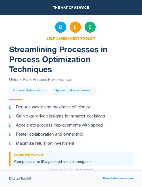 Streamlining Processes in Process Optimization Techniques