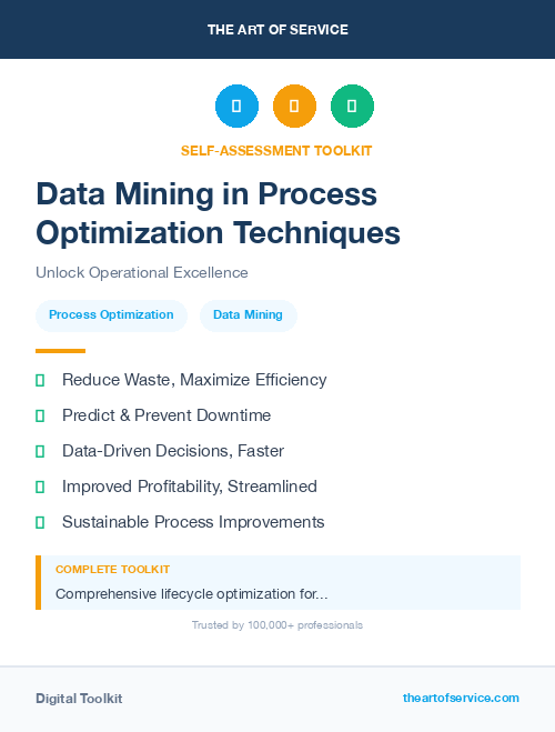Data Mining in Process Optimization Techniques
