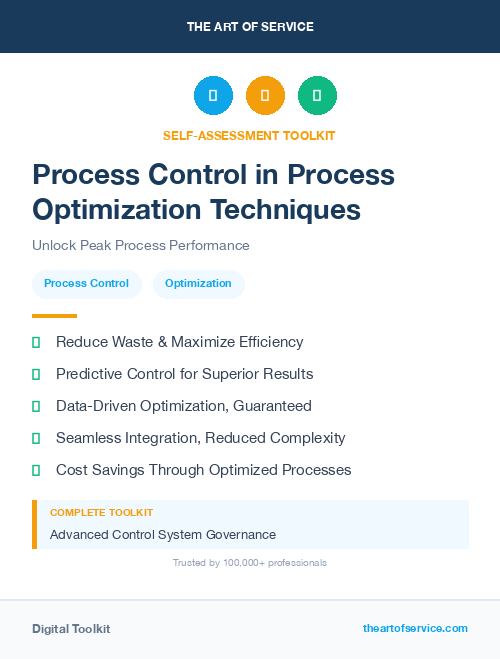 Process Control in Process Optimization Techniques