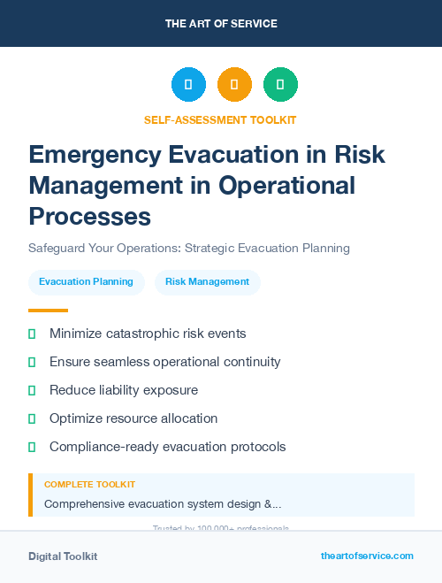 Emergency Evacuation in Risk Management in Operational Processes