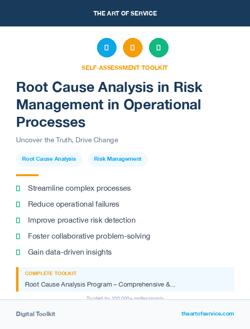 Root Cause Analysis in Risk Management in Operational Processes