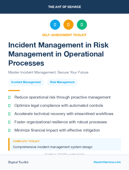 Incident Management in Risk Management in Operational Processes